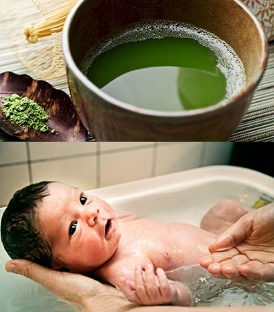 tắm nước thảo dược trị rôm sảy cho bé trong ngày hè nắng nóng